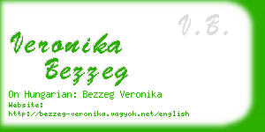 veronika bezzeg business card